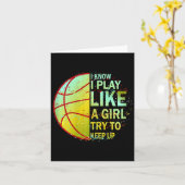 Girls by sketchbyll Ik weet dat ik speel als een m Kaart (Gele Bloem)