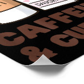 Girls Caffeine &amp; Cuddles Twinning Coffee Juice Poster (Hoek)