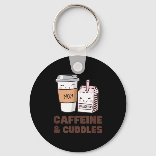 Girls Caffeine &amp; Cuddles Twinning Coffee Juice Sleutelhanger (Voorkant)