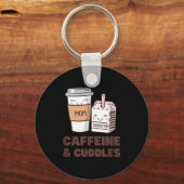 Girls Caffeine &amp; Cuddles Twinning Coffee Juice Sleutelhanger (Voorkant)
