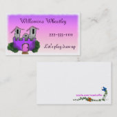 Girl's Calling Card Sjabloon Contactkaartje (Voorkant / Achterkant)