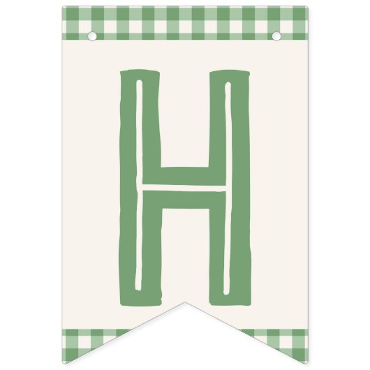 Girl's Camping Party Bunting Banner (Tweede vlag)