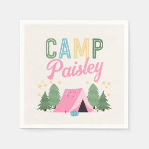 Girl's Camping Party Servetten
