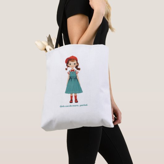 Girls can do more.. period - limited edition 781 p tote bag (Dichtbij)
