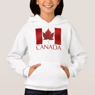 Girl's Canada Flag Hoodie Canada Souvenir Hoodie