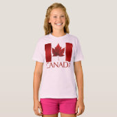 Girl's Canada Flag Sweatshirt Maple Leaf Shirt (Voorkant volledig)