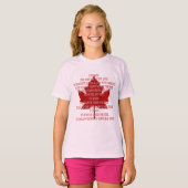 Girl's Canada Sweatshirts Canada Anthem Souvenir T-shirt (Voorkant volledig)