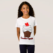 Girls Canadian Cupcake T-shirt (Voorkant volledig)