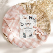 Girls Cat thema verjaardag uitnodiging