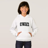 Girls Cheer Word Pom Cheerlead Silhouette (Voorkant volledig)