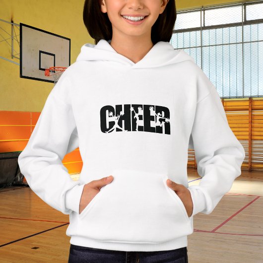 Girls Cheer Word Pom Cheerlead Silhouette