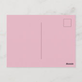 Girls Cheerlead Paarse Typografie Briefkaart (Achterkant)