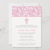 Girls Christening/Baptism Invitation Kaart (Voorkant)