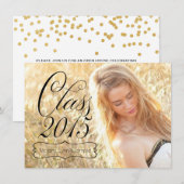 Girls Class of 2015 Afstudeeraankondigingen Kaart (Voorkant / Achterkant)