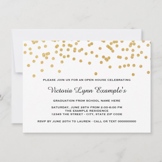 Girls Class of 2015 Afstudeeraankondigingen Kaart (Achterkant)