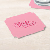 Girls Club Kartonnen Onderzetters (Gekanteld)