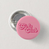 Girls Club Ronde Button 3,2 Cm (Voorkant /achterkant)