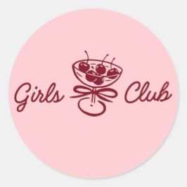 Girls Club Ronde Sticker
