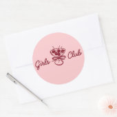 Girls Club Ronde Sticker (Envelop)