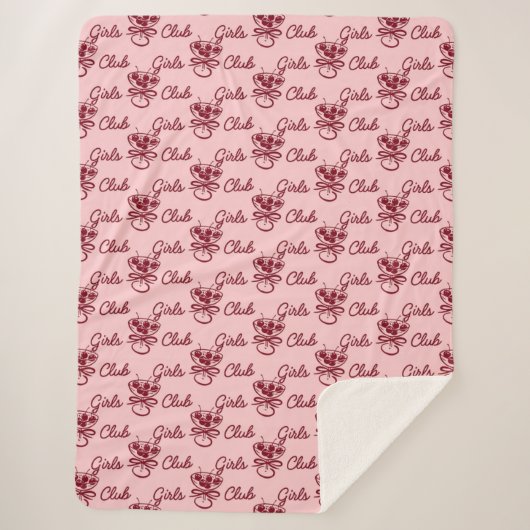 Girls Club Sherpa Deken (Voorkant)