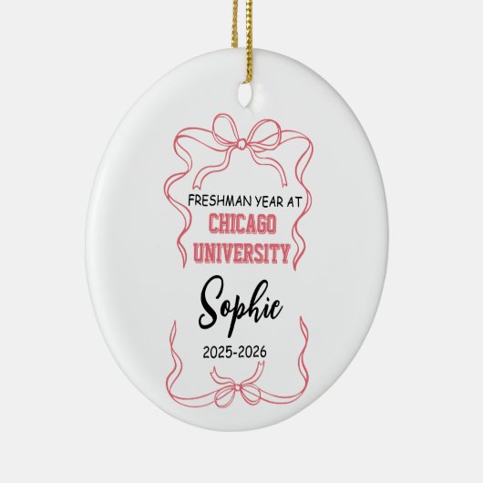 Girls College Ornament, University student Keramisch Ornament (Rechts)