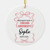Girls College Ornament, University student Keramisch Ornament (Voorkant)