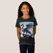 Girl's colorful beautiful dragon t-shirt (Voorkant volledig)