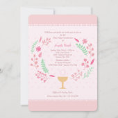 Girl's Communion Invitation Kaart (Voorkant)