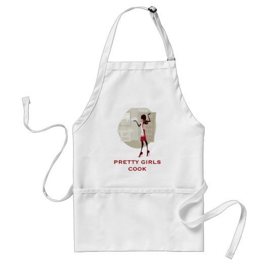 Girls Cook Apron Standaard Schort (Voorkant)
