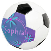 Girls Cool en Fun Personalized Voetbal (Drie kwart)