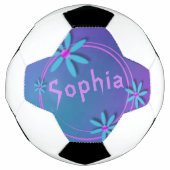 Girls Cool en Fun Personalized Voetbal (Voorkant)