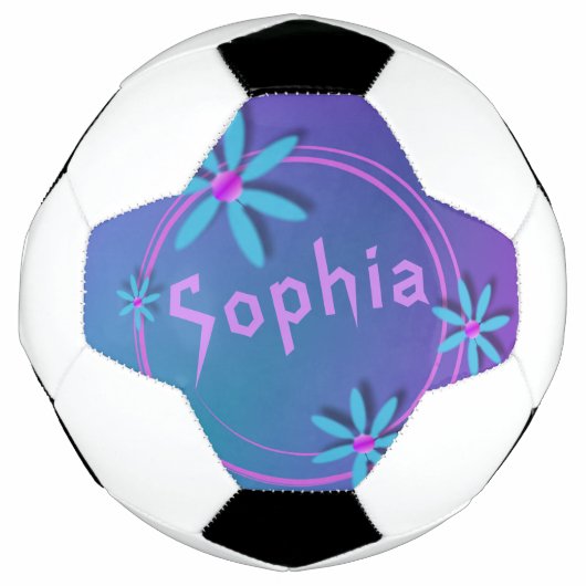 Girls Cool en Fun Personalized Voetbal (Voorkant)