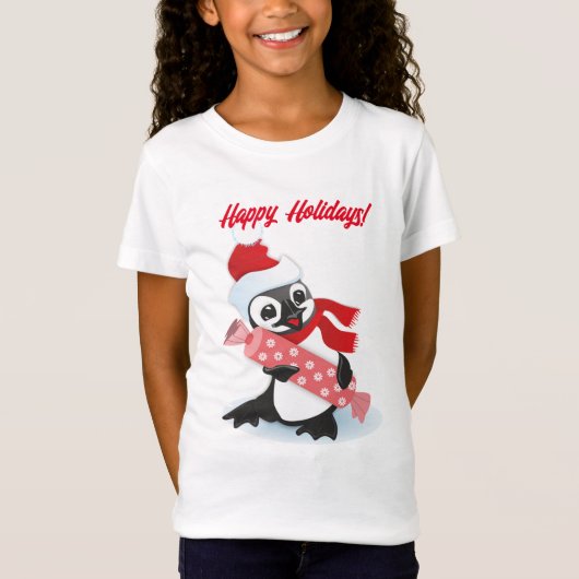 Girl's Cotton T-Shirt | PRETTIGE FEESTDAGEN | Ping (Voorkant)