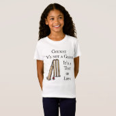 Girls Cricket T-shirt (Voorkant volledig)