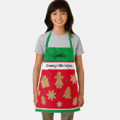 Girl's Custom Gingerbread All-Over Print Schort (Insitu)