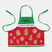 Girl's Custom Gingerbread All-Over Print Schort