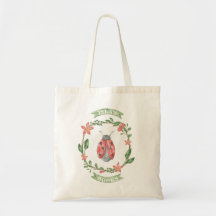 Girl's Custom Library Bag - Ladybug Tas