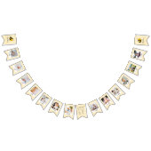 Girls Cute 1st Bee Day Birthday Milestone Photo  Vlaggetjes (Alle)