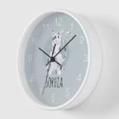 Girls Cute Black en White Cat Cartoon & Name Kinde (Hoek)