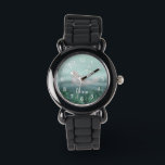 Girls Cute Blue onder het Zee Ocean Seal Horloge<br><div class="desc">Dit schattige kinder horlogeontwerp is voorzien van een afbeelding van de zeezegel met vis, zeewier en een blauwe achtergrond van de golven van de zee. Er is ook ruimte op het horloge om u eigen aanpassing toe te voegen: een naam in whimsical typografie. Het perfecte geschenk onder het zee voor...</div>