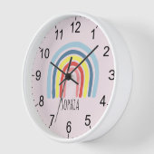 Girls Cute Boho Pink Rainbow Kinder Nursery (Hoek)