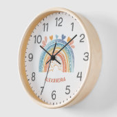 Girls Cute Boho Pink Rainbow Kinder Nursery (Hoek)