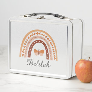 Girls Cute Boho Rainbow Butterfly Personalized