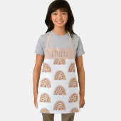 Girls Cute Boho Rainbow Pattern Personalized Schort (Insitu)