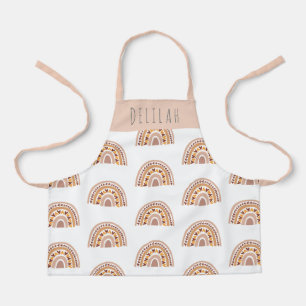 Girls Cute Boho Rainbow Pattern Personalized Schort