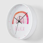 Girls Cute Boho Waterverf Rainbow Name (Hoek)