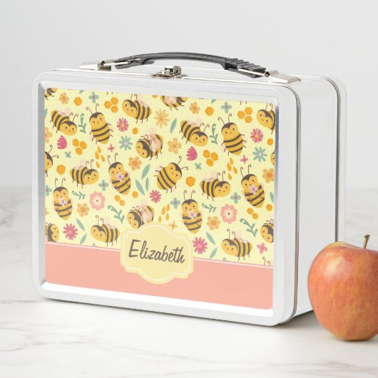 Girls Cute Bumble Bee Spring Floral Pattern Kinder (In situ)