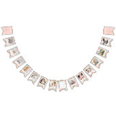 Girls Cute Daisy 1st Birthday Milestone Photo Vlaggetjes (Alle)