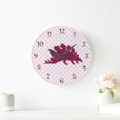 Girls Cute Dinosaur Clocks Grote Klok (Huis)