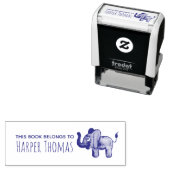 Girl's Cute Dit boek behoort tot de naam Safari El Zelfinktende Stempel (In situ)